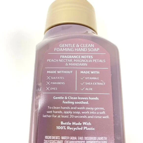 Bath & Body Works Pink Peach Blossom Foaming Hand Soaps Fruity Set Of 2 - Picture 5 of 6